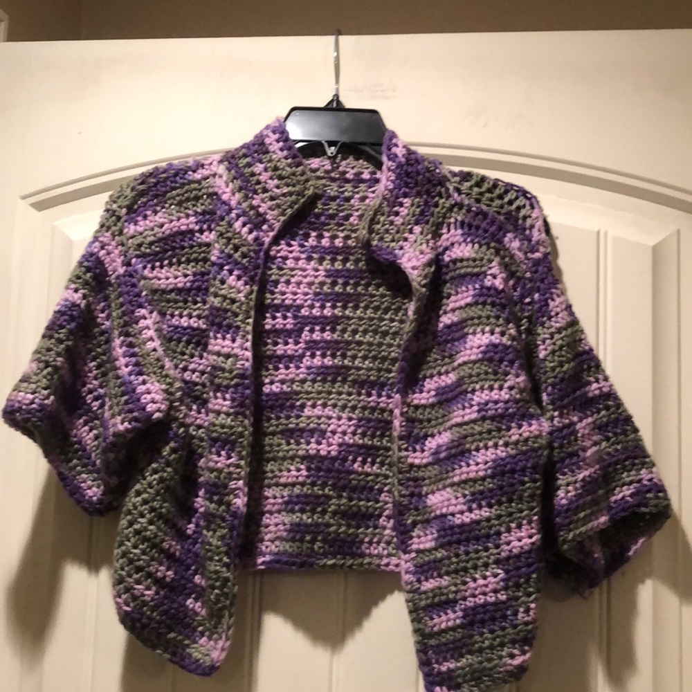 Knitted Sweater Cardigan Multicolored